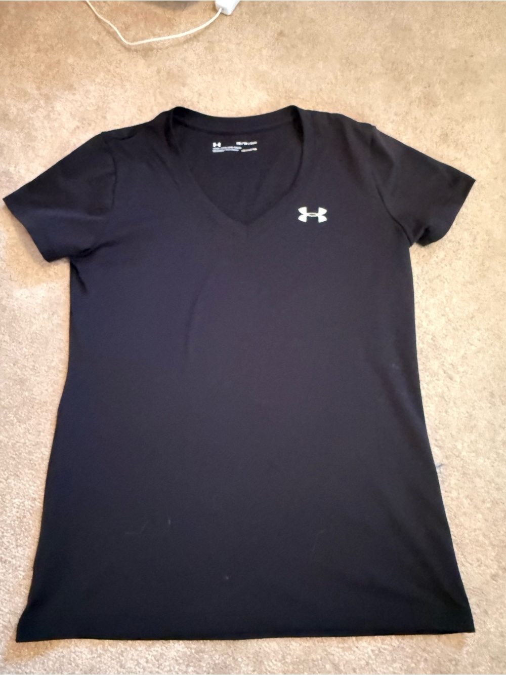 Under Armour Women's Black V-Neck Performance Tee
